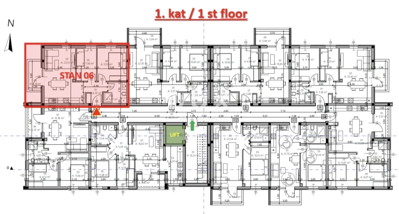 istra, pula - dvosobni stan 54,84 m2 - slika 4