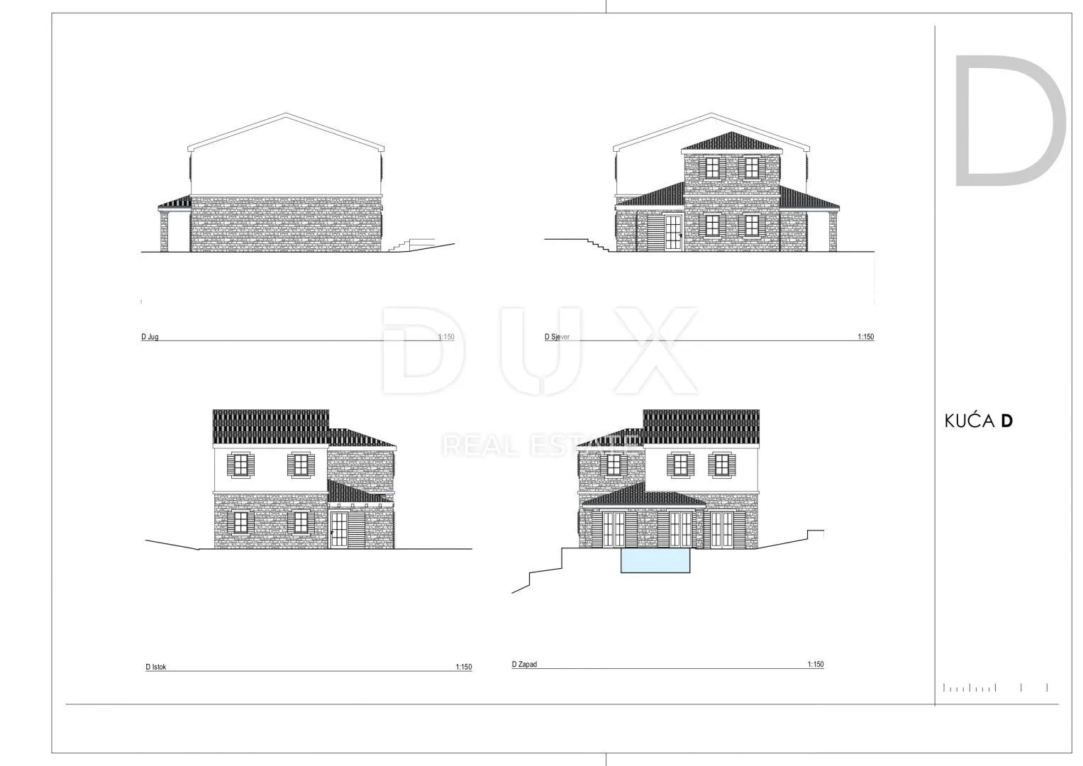 otok krk, tribulje - projekt samostojeća kuća s bazenom - slika 5