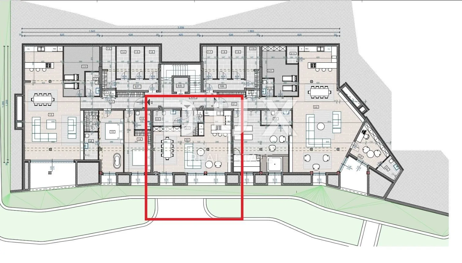 opatija, centar - stan prizemlje 58m2 s pogledom na more- k1 - slika 6