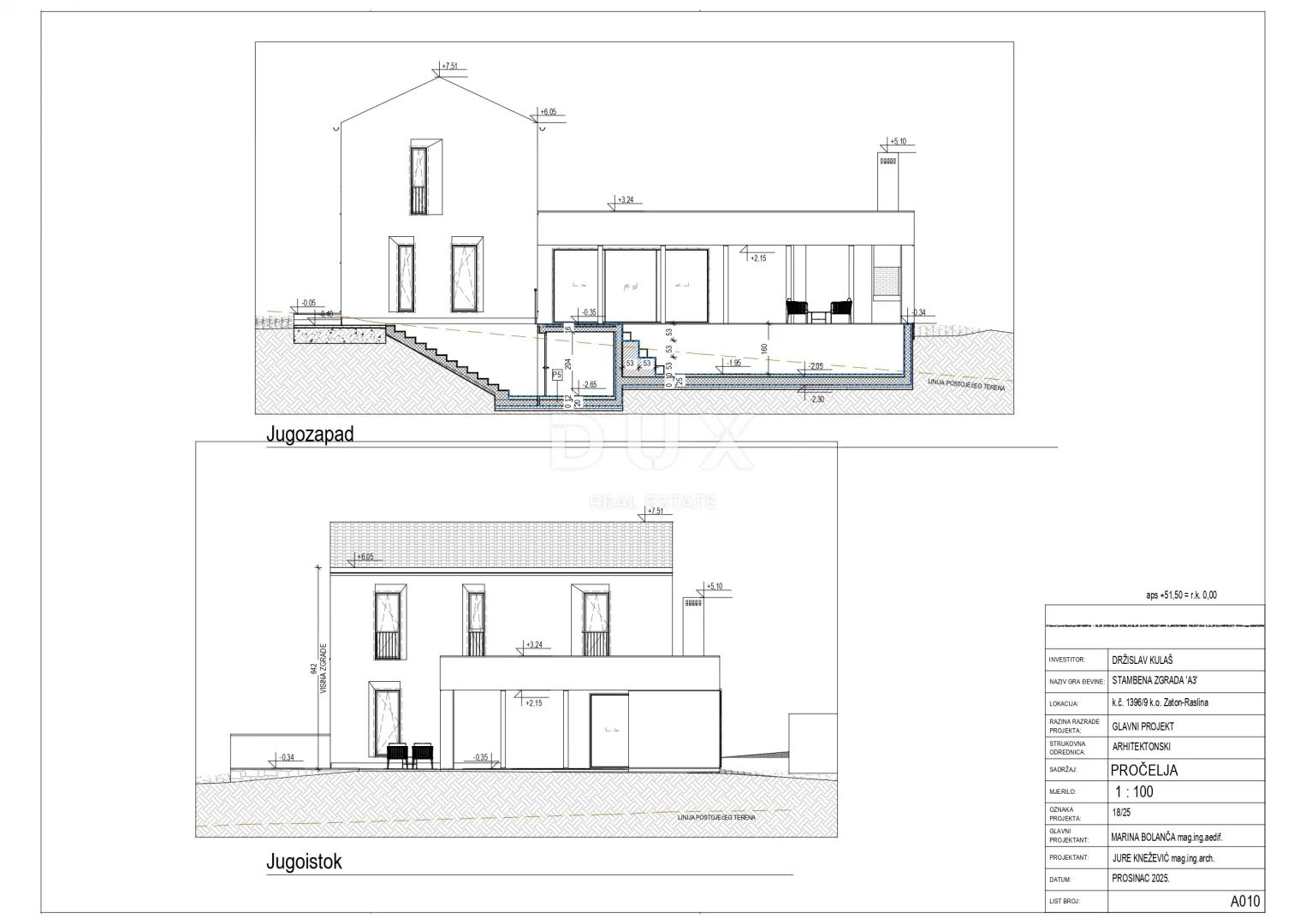 zaton, šibenik, vila u izgradnji, 188,35 m², bazen - slika 12