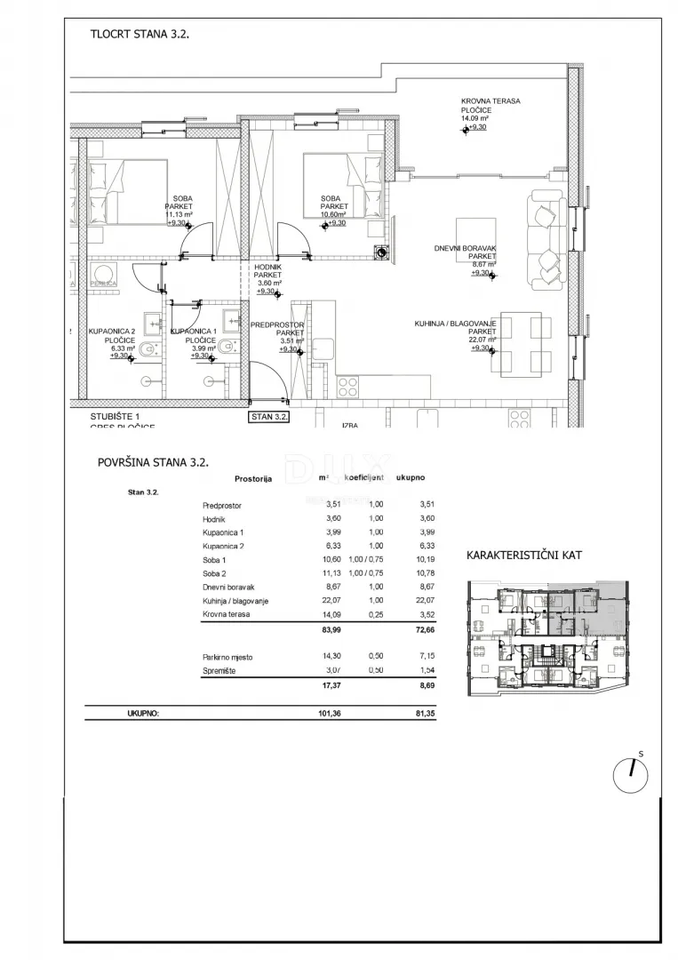 otok cres, grad cres - vrhunska novogradnja na top lokaciji strogi centar 50m od mora - slika 12