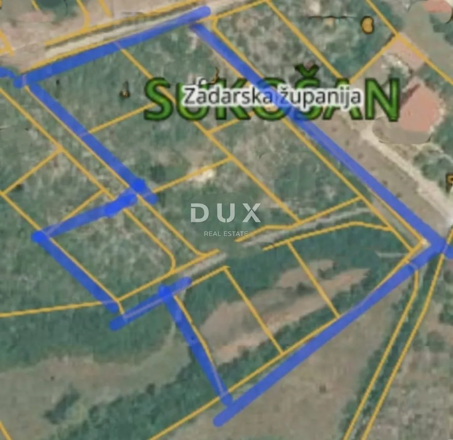SUKOŠAN, DEBELJAK - Građevinsko zemljište sa pogledom na more - Debeljak, Sukošan