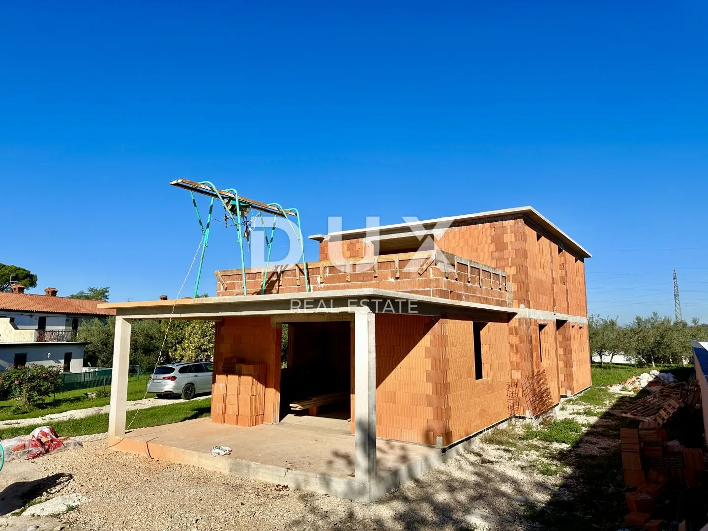 istra, umag - kuća s pogledom na more u roh-bau fazi - slika 2