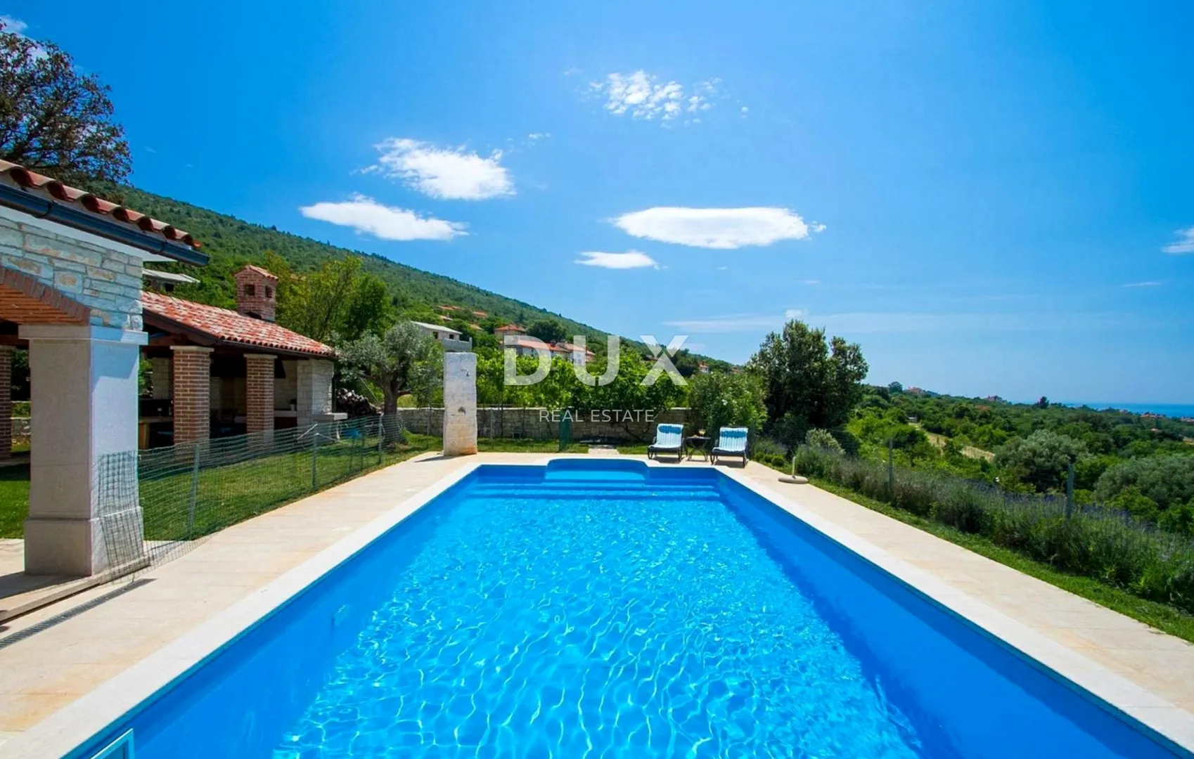 istra, rabac - mediteranska kuća s bazenom i pogledom na more - slika 6