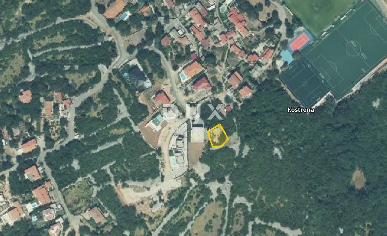 KOSTRENA - Povoljno zemljište na cca 800 m od obale - Kostrena Sveta Lucija, Kostrena