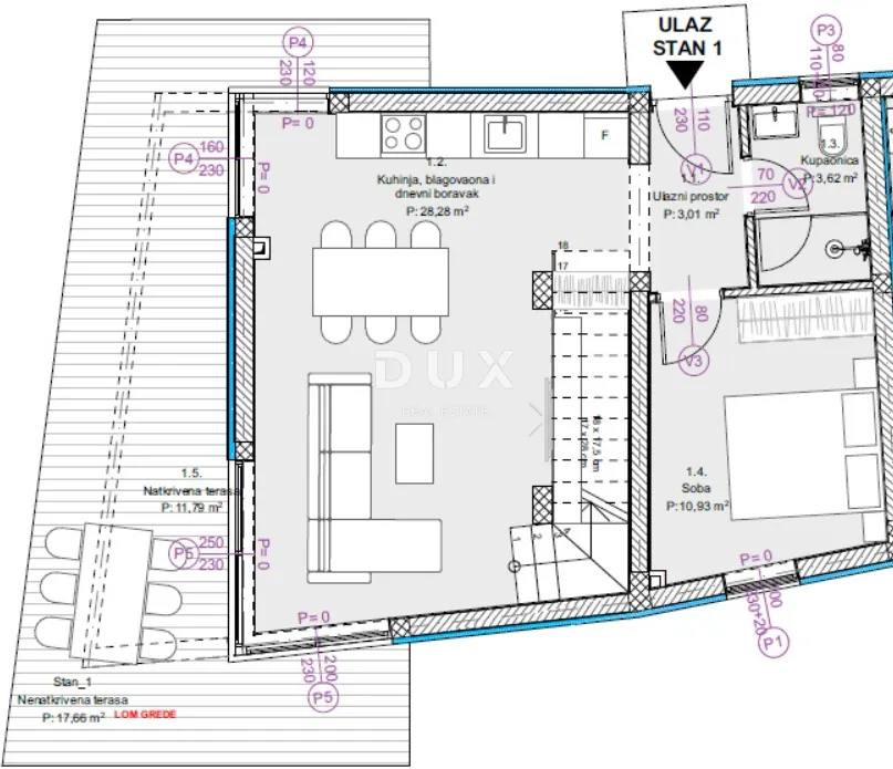 šibenik, žaborić, kuća u nizu, 123 m² - slika 17