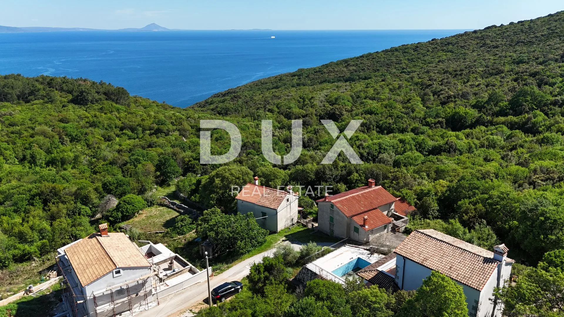 istra, rabac (okolica) - kamena kuća s pogledom na more - slika 32