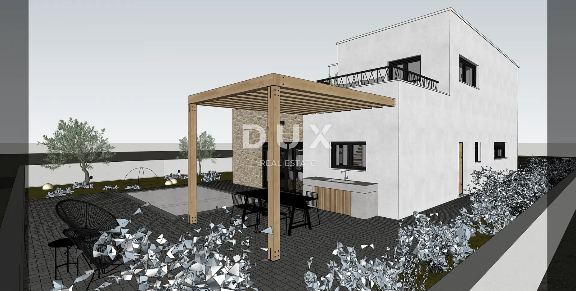 šibenik, vodice – samostojeća moderna vila s bazenom u izgradnji - slika 5