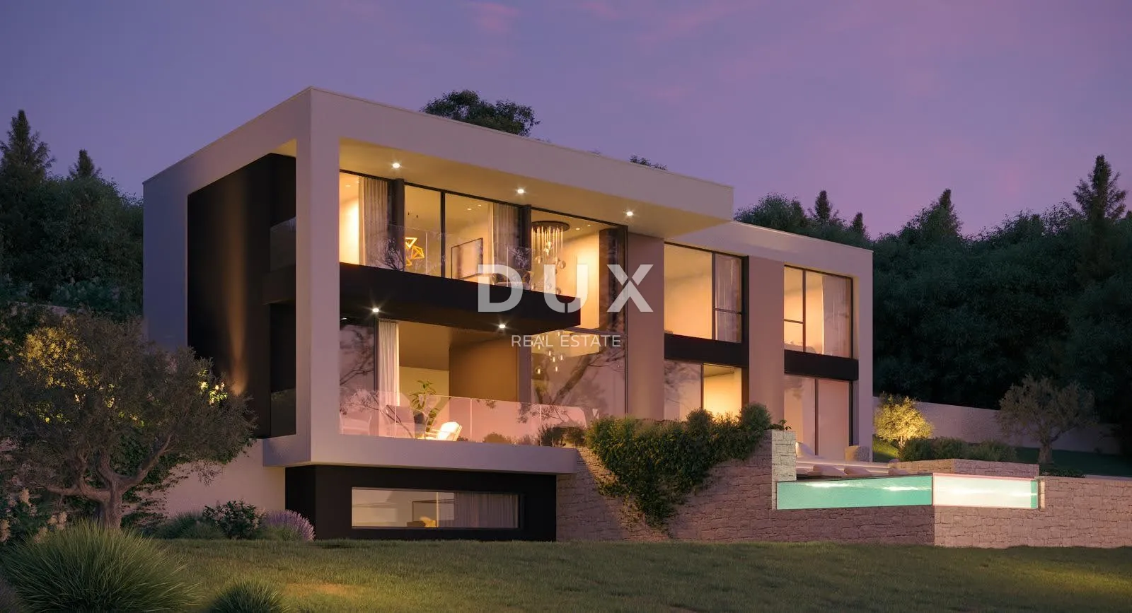 OPATIJA, LOVRAN - Atraktivno zemljište iznad Lovrana, pogled na more, spremno za gradnju, 1071m² - Liganj, Lovran