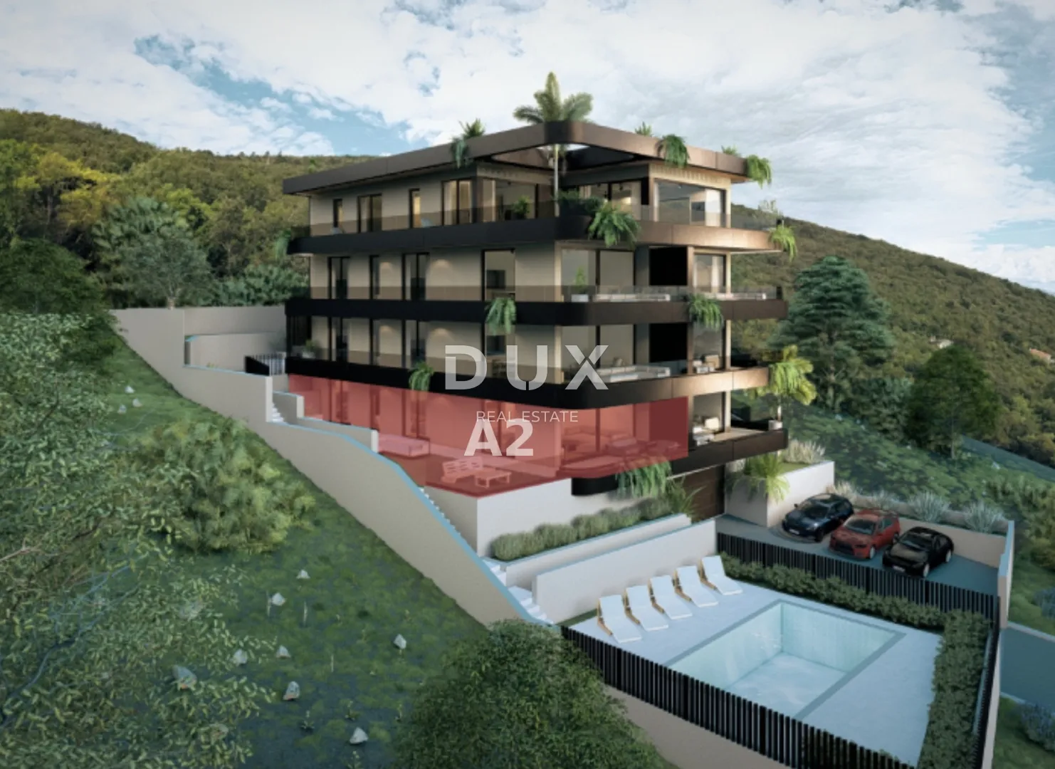 opatija, ičići - elegantni stan s privatnim vrtom i panoramom - slika 3
