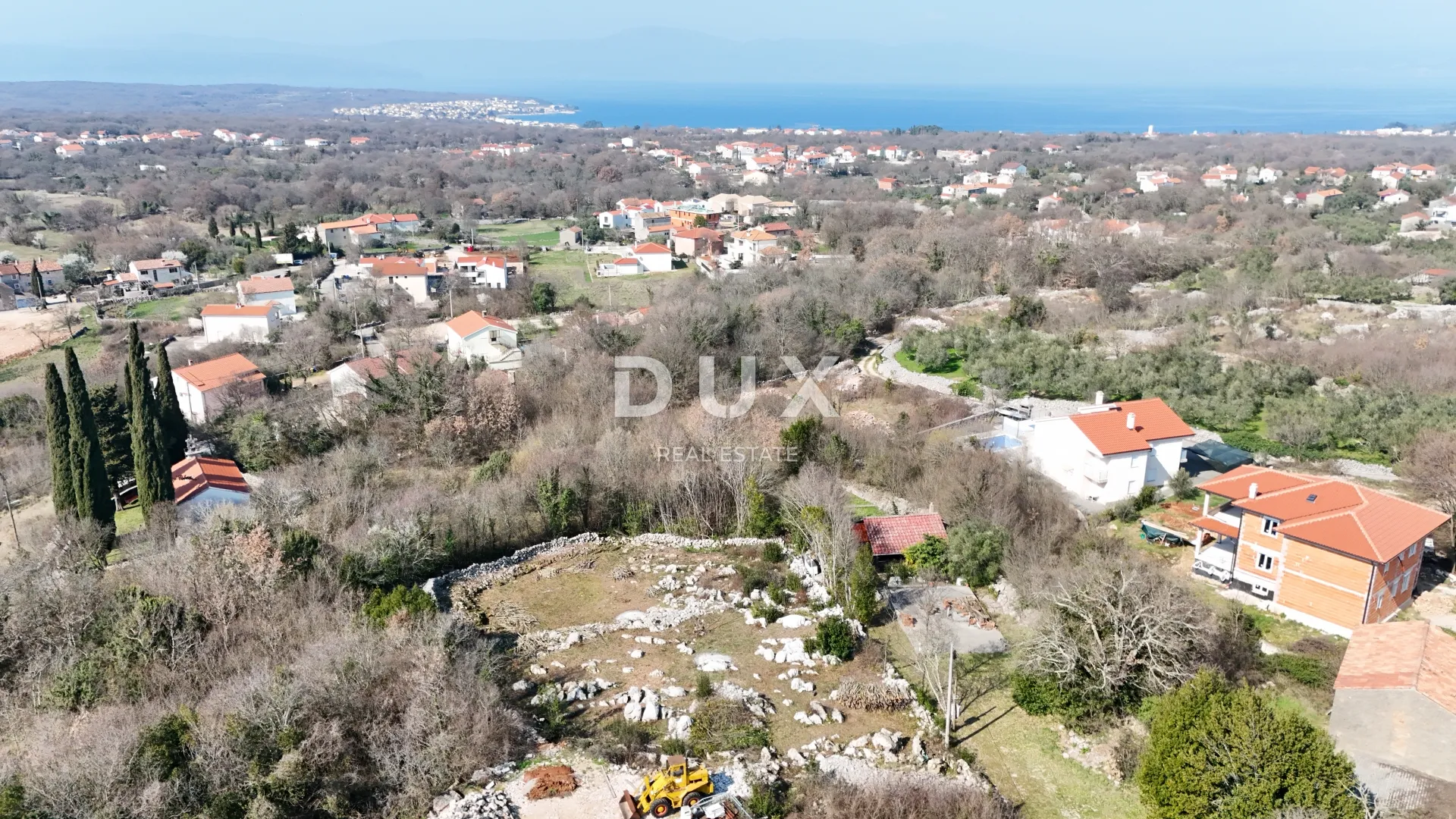 otok krk, malinska - ekskluzivno!! građevinsko zemljište 641 m2 s pogledom na more - slika 3