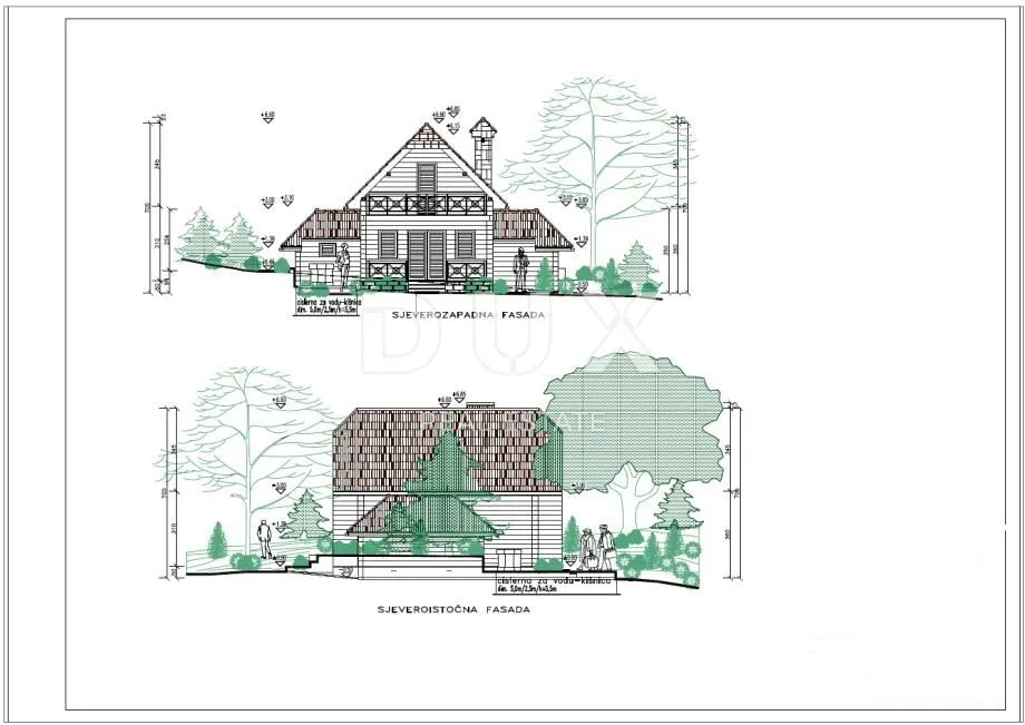 gorski kotar, fužine - građevinsko zemljište (objekti seoskog turizma) 4762 m2 sa idejnim projektom, snižena cijena, 15 eur m2, top prilika!!!! - slika 8