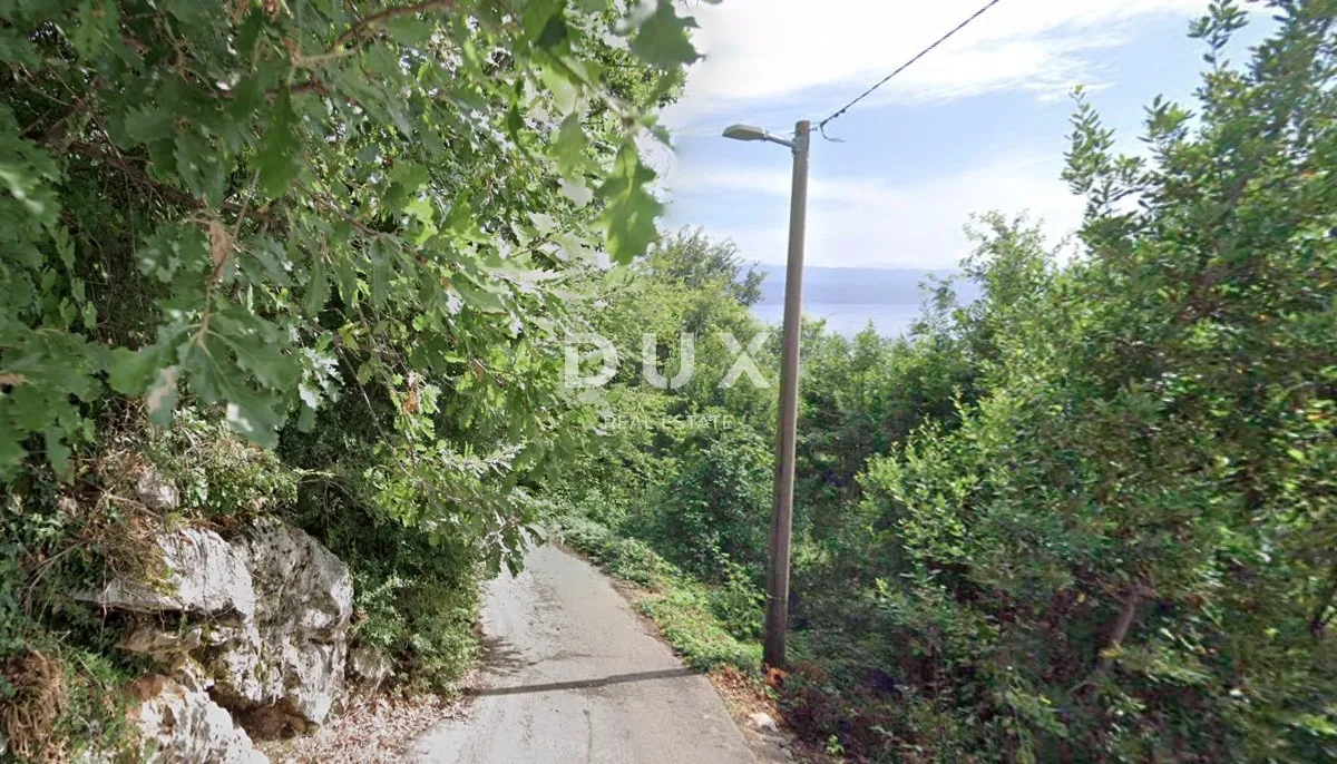 OPATIJA, LOVRAN - Zemljište s pogledom na Kvarnerski zaljev, 1968m2