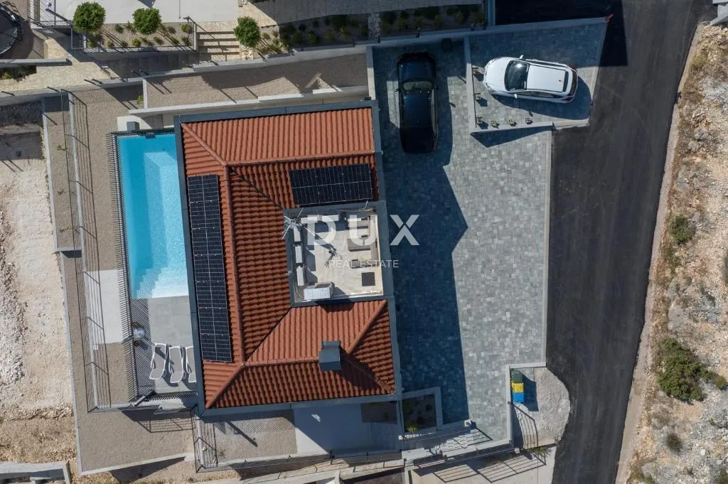 šibenik, žaborić - moderna luksuzna vila s grijanim bazenom i pogledom na more - slika 29