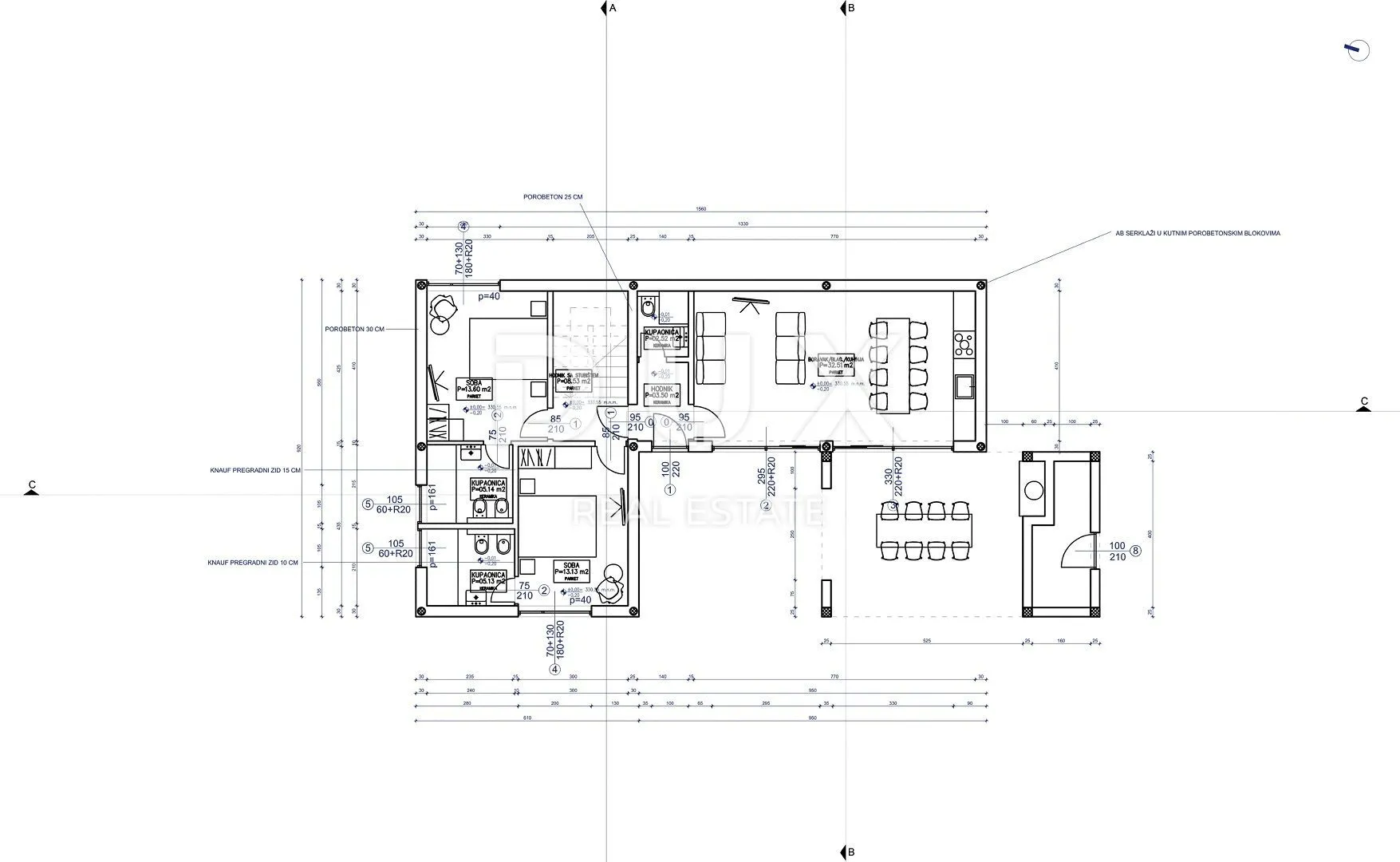 istra, barban, četverosobne kuće, 370m2 - slika 89