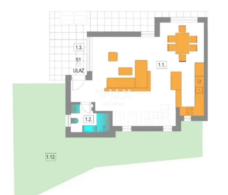 dalmacija, murter - moderan duplex 5min od plaže! - slika 11