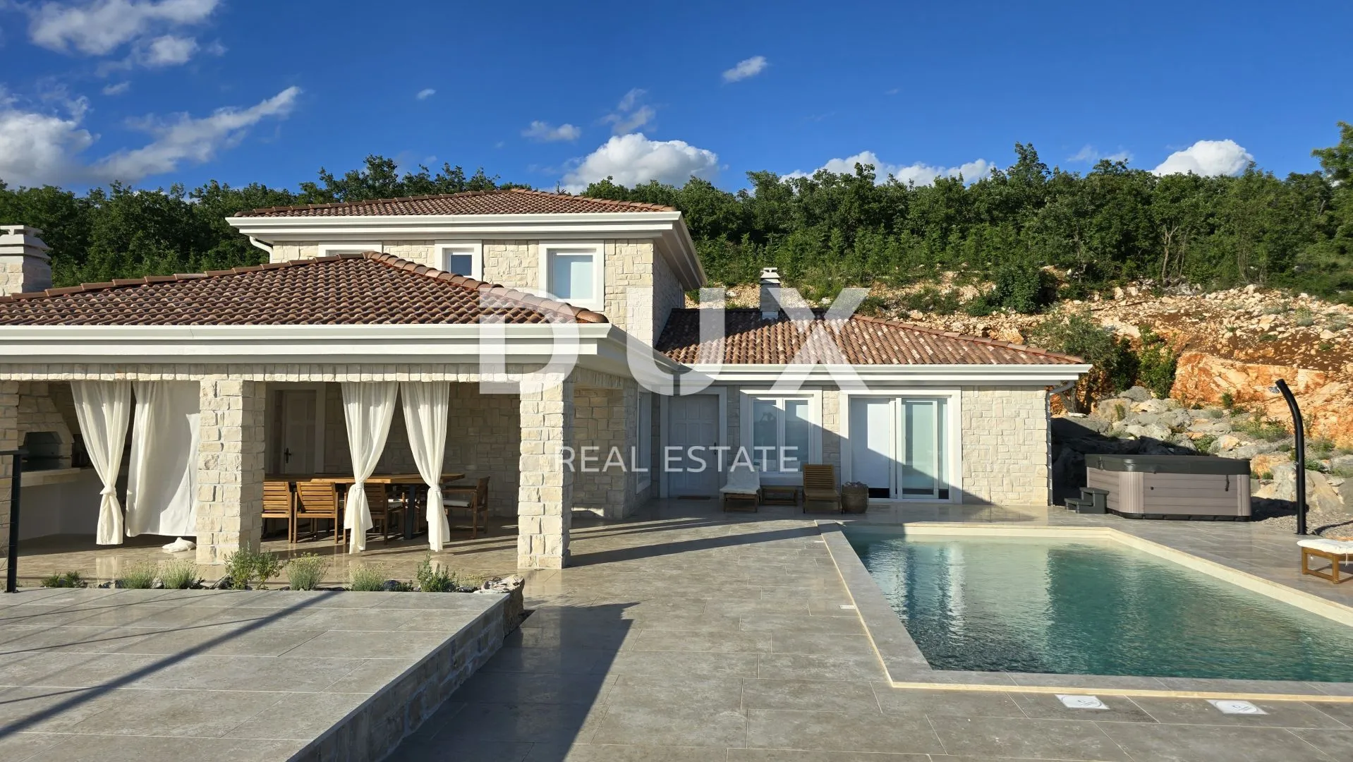 crikvenica, jadranovo - luksuzna kamena villa s grijanim bazenom - slika 3