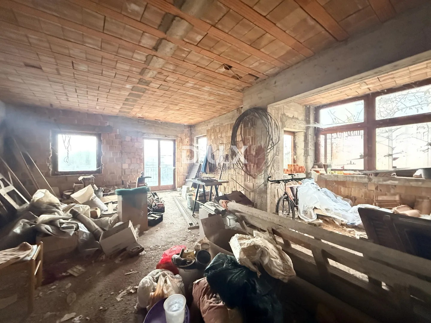 kastav, rubeši - roh-bau etaža s velikom terasom i pogledom! - slika 6