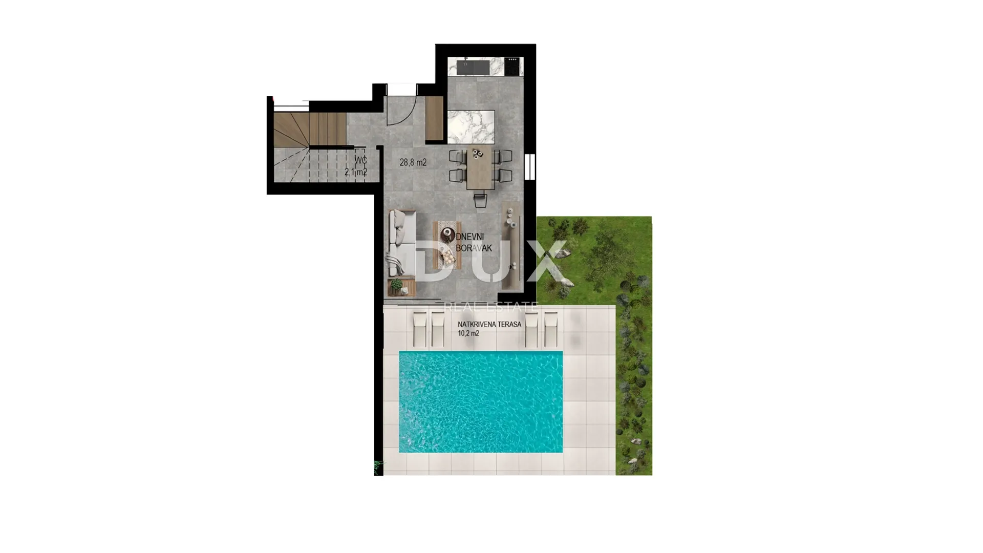 crikvenica, kuća, 72 m², bazen, pogled na more - slika 11