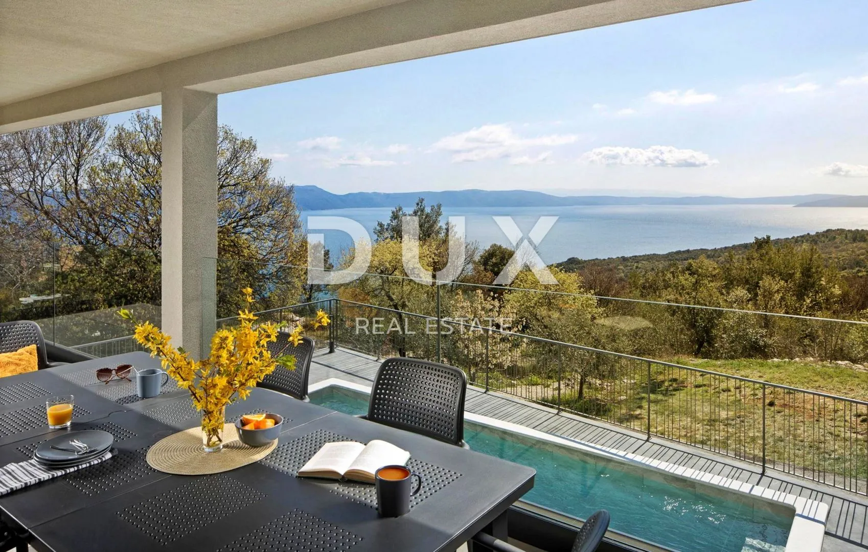 istra, rabac - kuća s bazenom i pogledom na more - slika 9