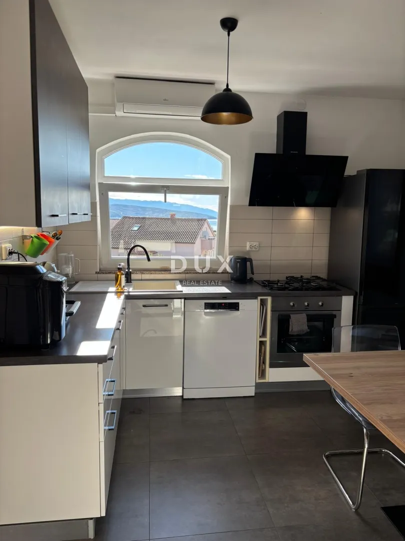 otok krk, grad krk - 3 sobni stan sa pogledom na more - slika 3