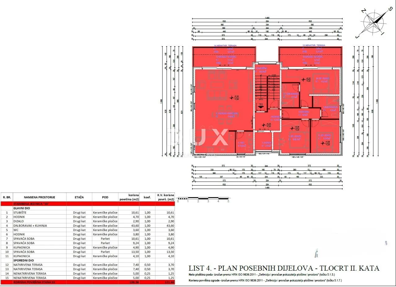zadar, sukošan, trosobni stan, 216.51 m2, penthouse, dizalo - slika 13