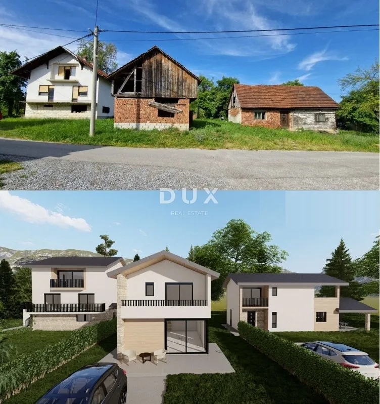 gorski kotar, vrbovsko, severin na kupi - projekt 3 kuće, započeta gradnja, snižena cijena, prilika za investitore - slika 12