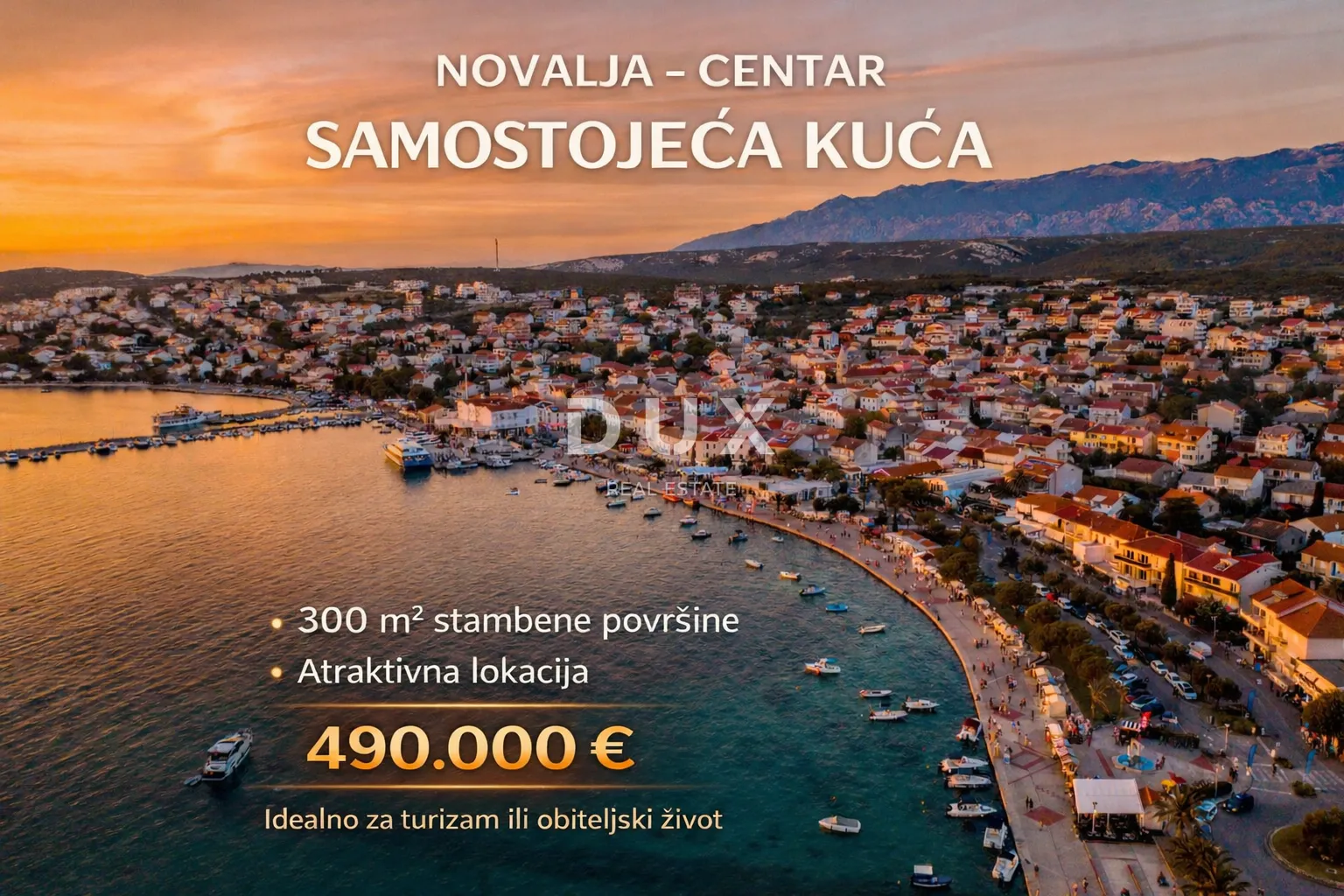 OTOK PAG, NOVALJA - Samostojeća kuća u centru