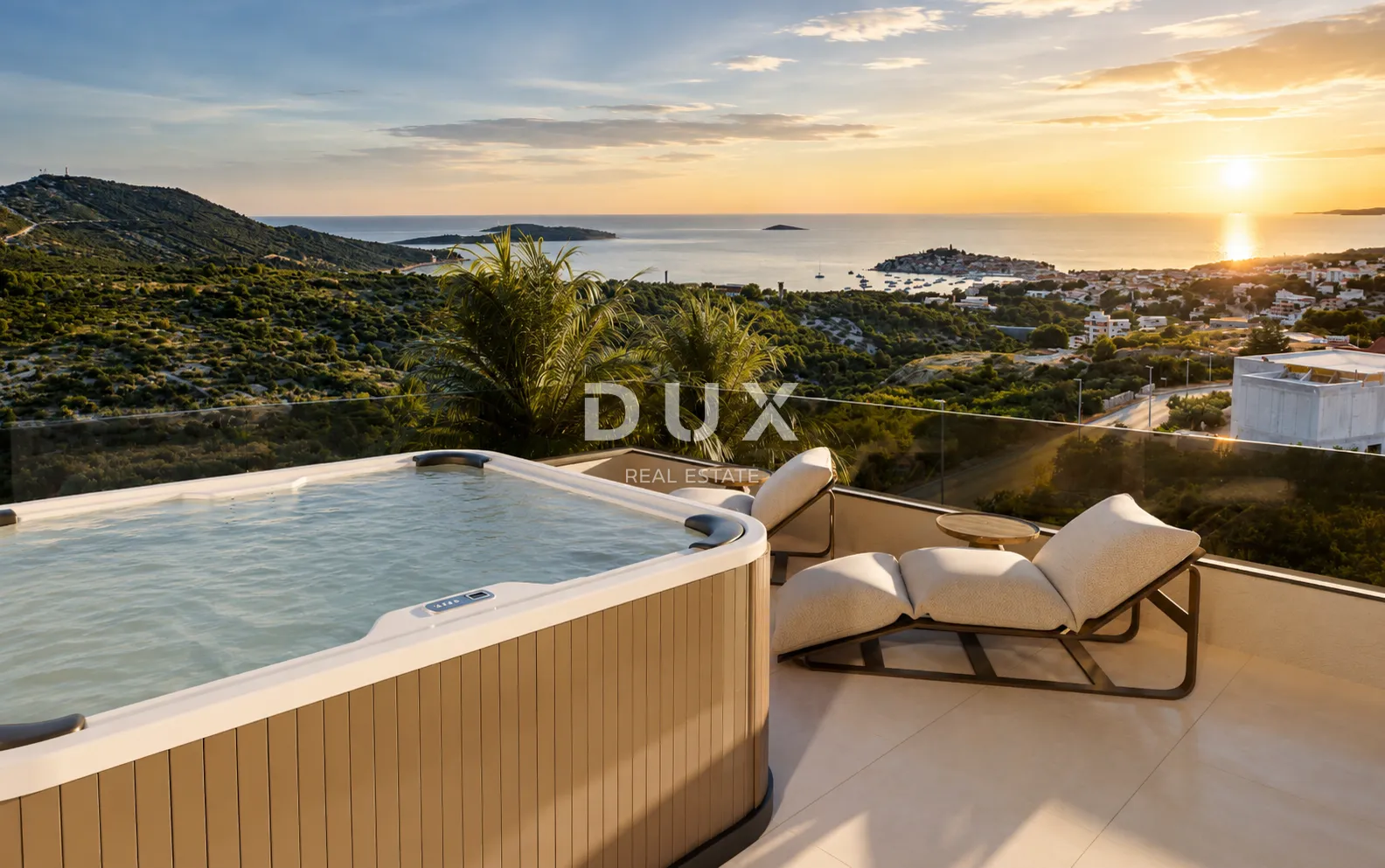 dalmacija, primošten – jedan od najviših penthousea s pogledom na more, jacuzzi - slika 2