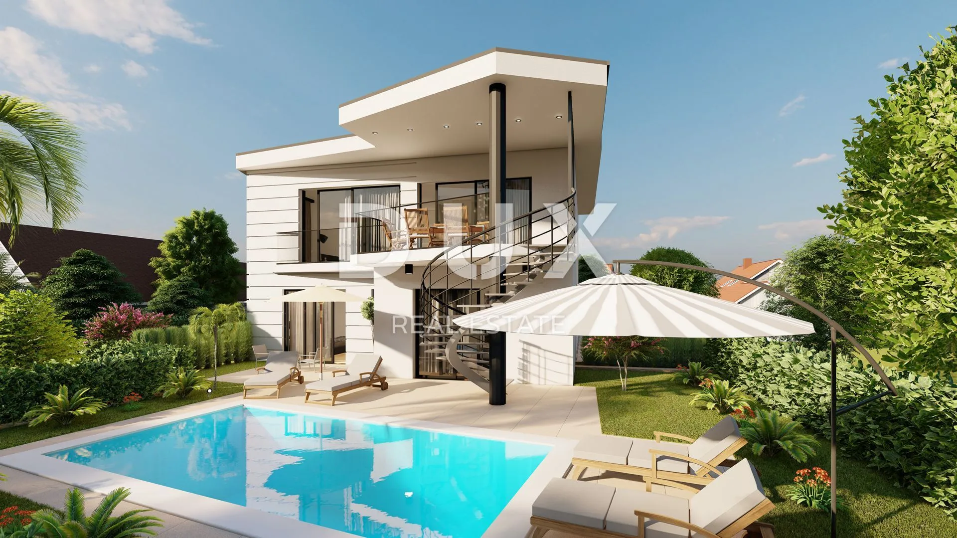 otok krk, malinska- moderna vila s bazenom u blizini mora - slika 2