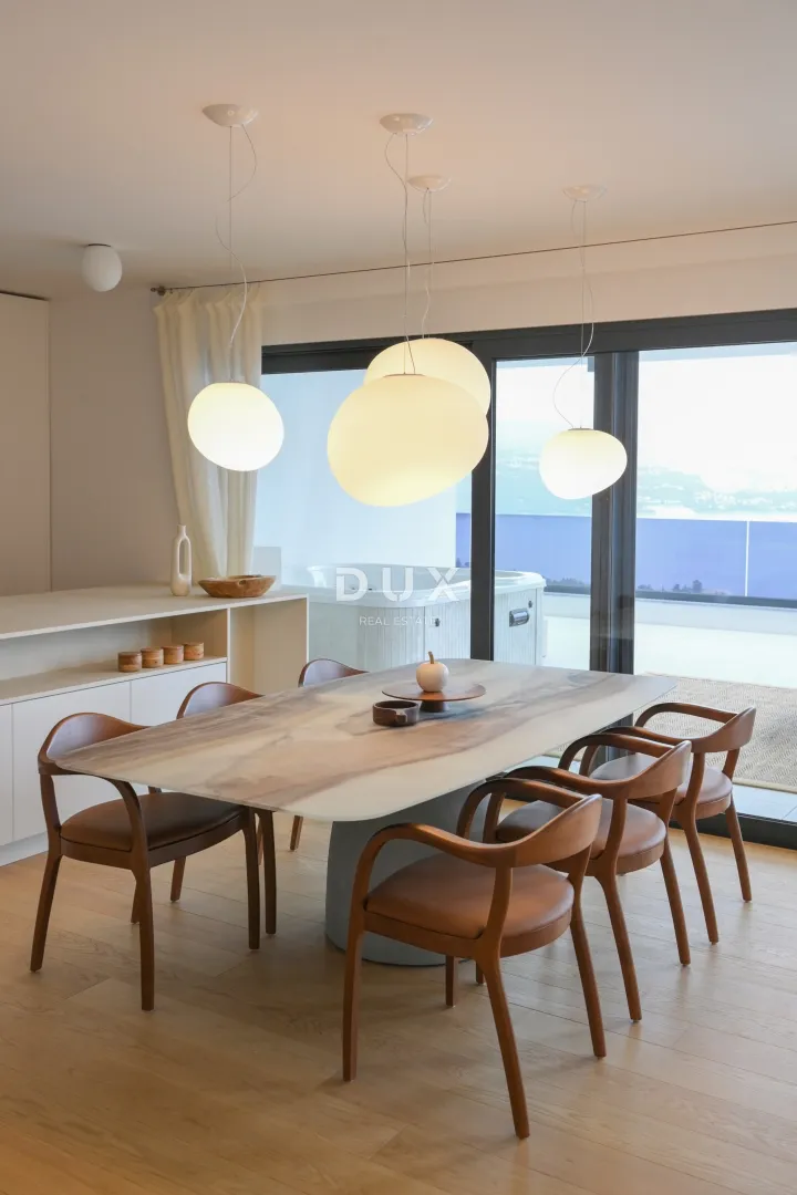 opatija, centar - dizajnerski penthouse s jacuzzijem i pogledom na more - slika 3