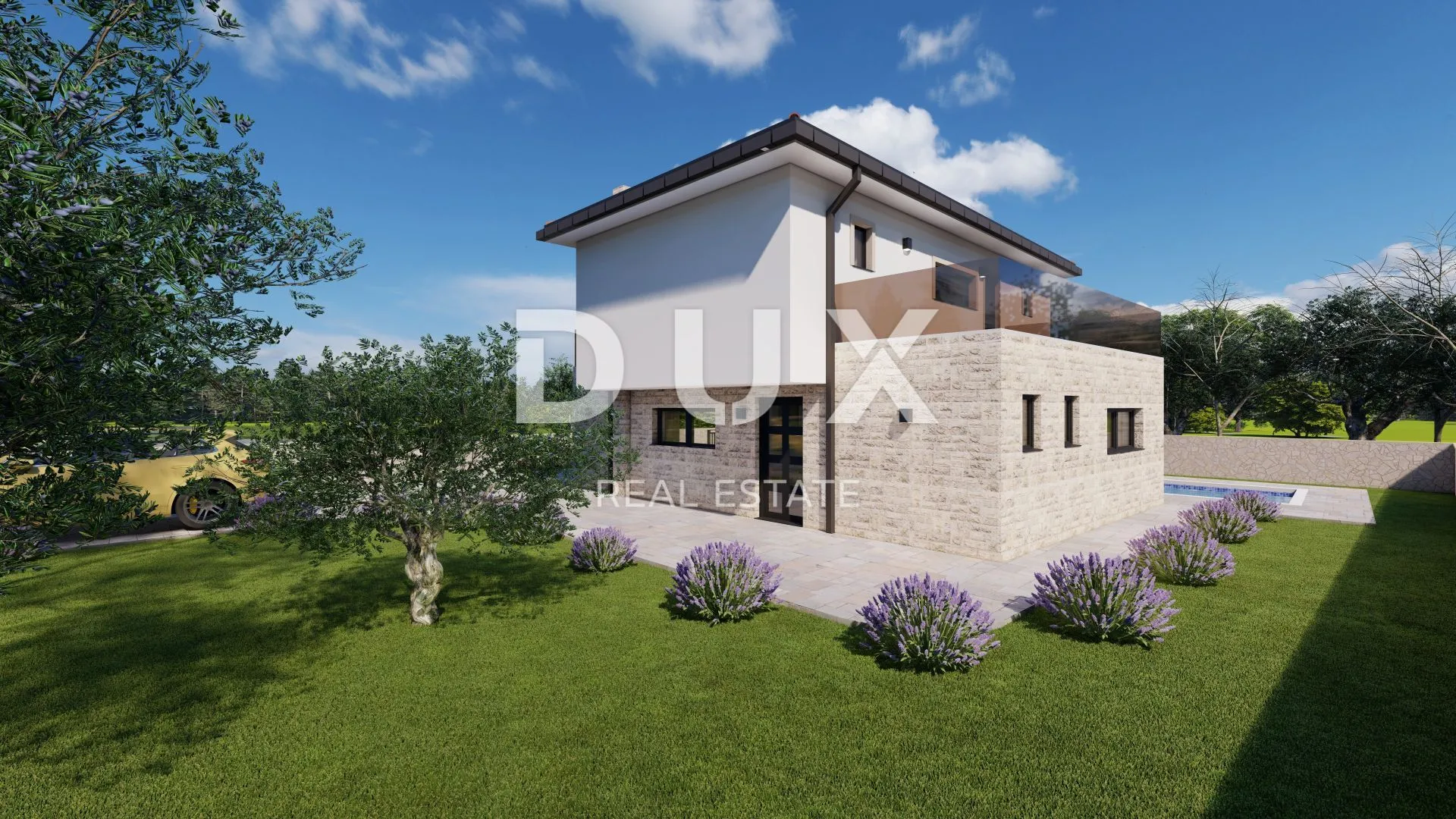 OTOK KRK, MALINSKA - Novogradnja u procesu izgradnje svega 2km od plaža - Malinska, Malinska-Dubašnica