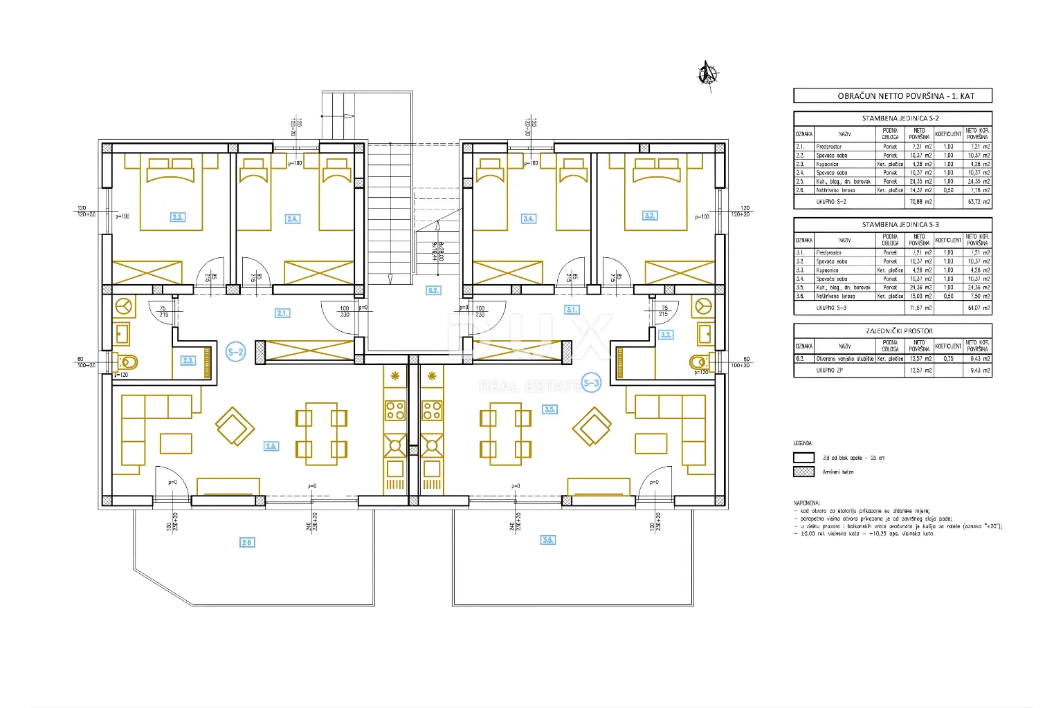 šibenik, brodarica – novogradnja, terasa 15 m² i garaža, 270 m od mora - slika 16