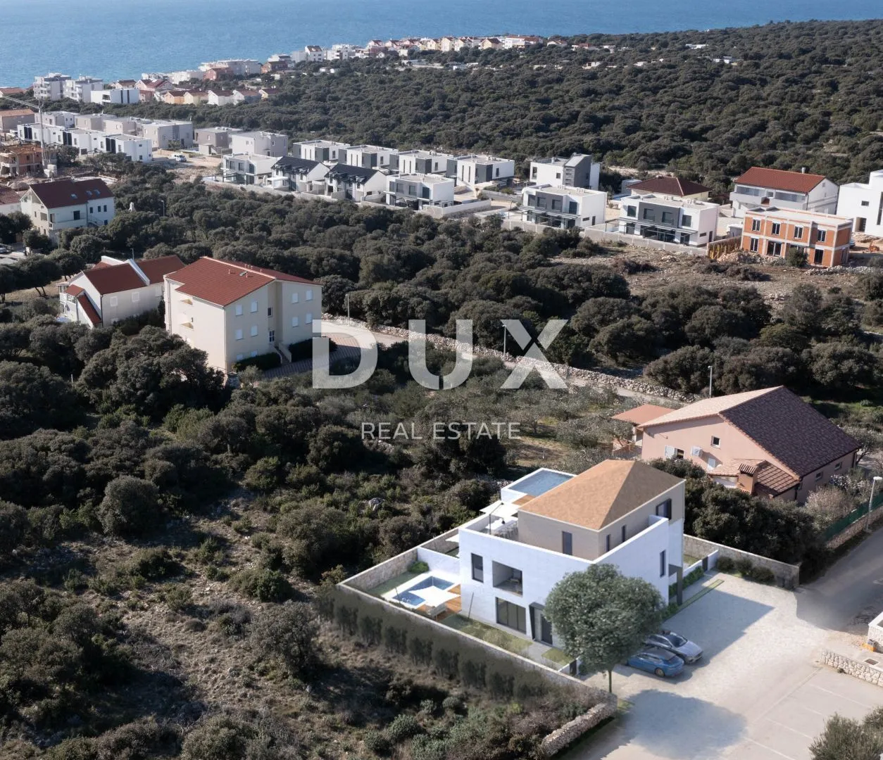 otok pag, mandre, 1s+db stan s bazenom i okućnicom - slika 2