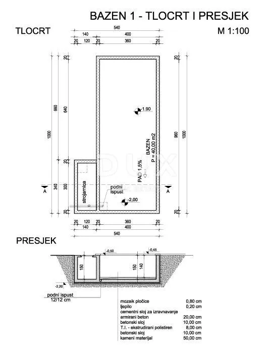 otok krk, brzac - moderno dizajnirana dvojnica s bazenom 40m2 - slika 27