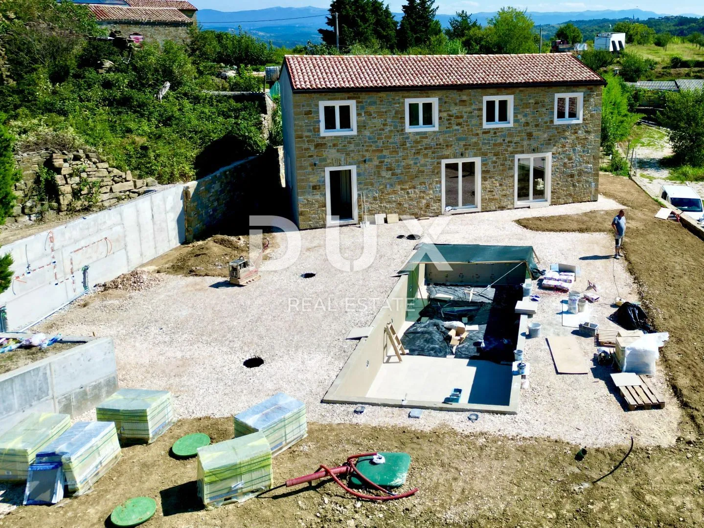istra, momjan - istarska kamena kuća s bazenom i pogledom na more - slika 2