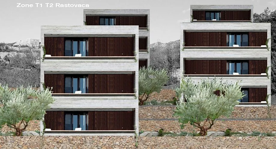 rastovača - stinica građevinski teren za 14300m2 za apartmane / hotel / - kig 30% - kis 80%. - slika 2