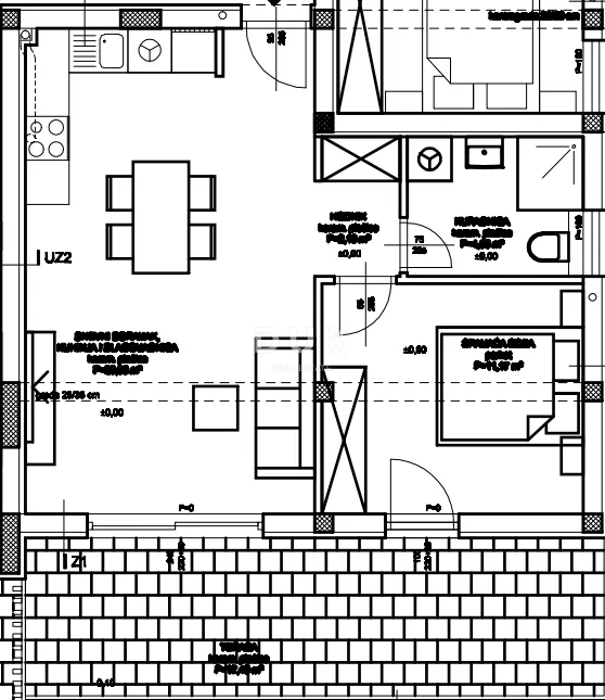 vodice, stablinac, jednosoban prizemni apartman, 76 m² - slika 6