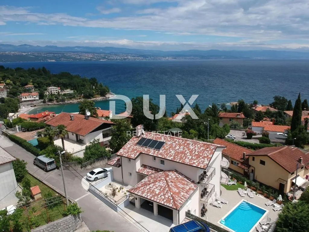OPATIJA, LOVRAN, IKA- villa 380m2 s panoramskim pogledom na more i bazenom + uređena okućnica 700m2 - Ika, Opatija