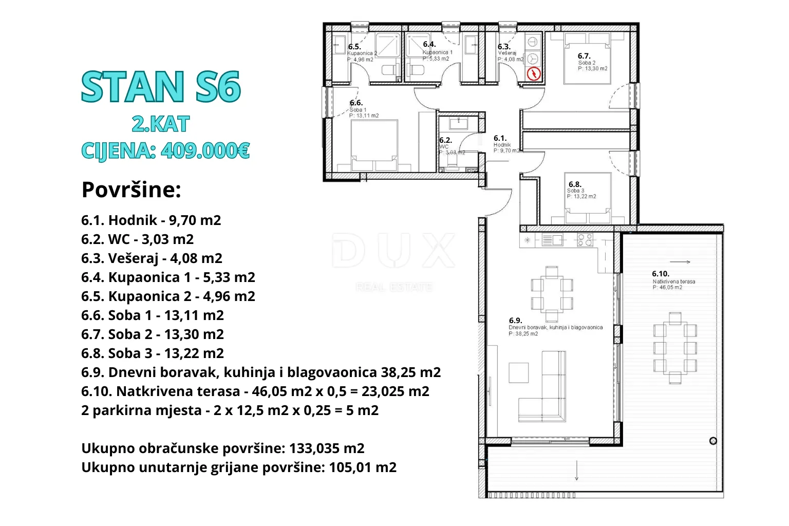 šibenik, tribunj – stan s očaravajućim pogledom na more! novogradnja! - slika 19