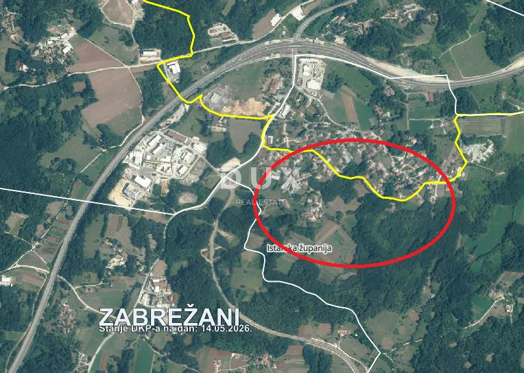 ISTRA, PAZIN - Građevinsko zemljište 1488 m2