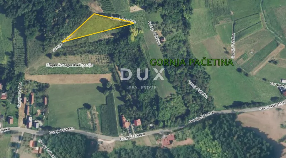 KRAPINA, GORNJA PAČETINA - Poljoprivredno zemljište 3070 m² - Gornja Pačetina, Krapina
