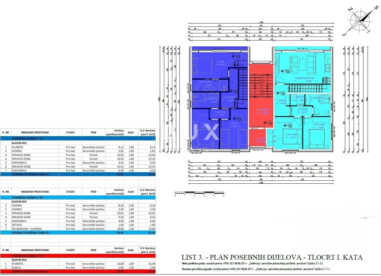 zadar, sukošan, dvosobni stan, 97.14 m2, dvoetažni, dizalo - slika 12