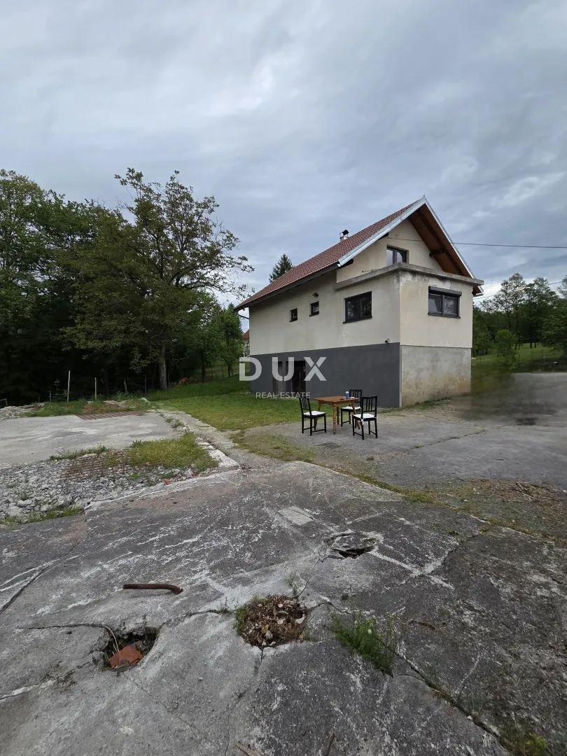 ogulin, tounj - samostojeća kuća s 2 pomoćna objekta odmah do rijeke + okućnica 5000m2 - slika 4