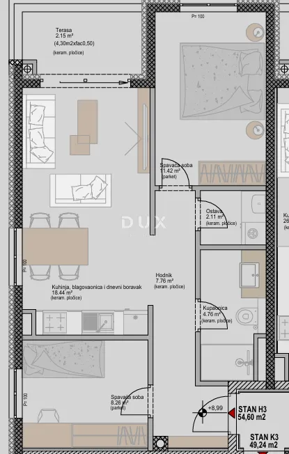 istra, poreč - suvremeni stan 1s+db u novom projektu, blizu mora, mogućnost finaciranja kreditom - slika 3