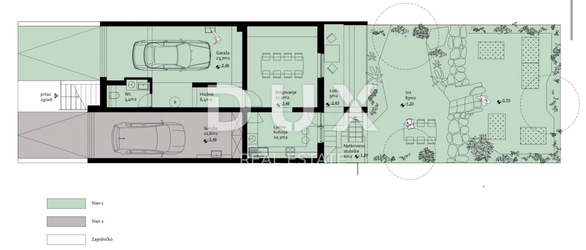 zadar, novi bokanjac - stan na dvije etaže! 152m² - vrt i garaža! - slika 13