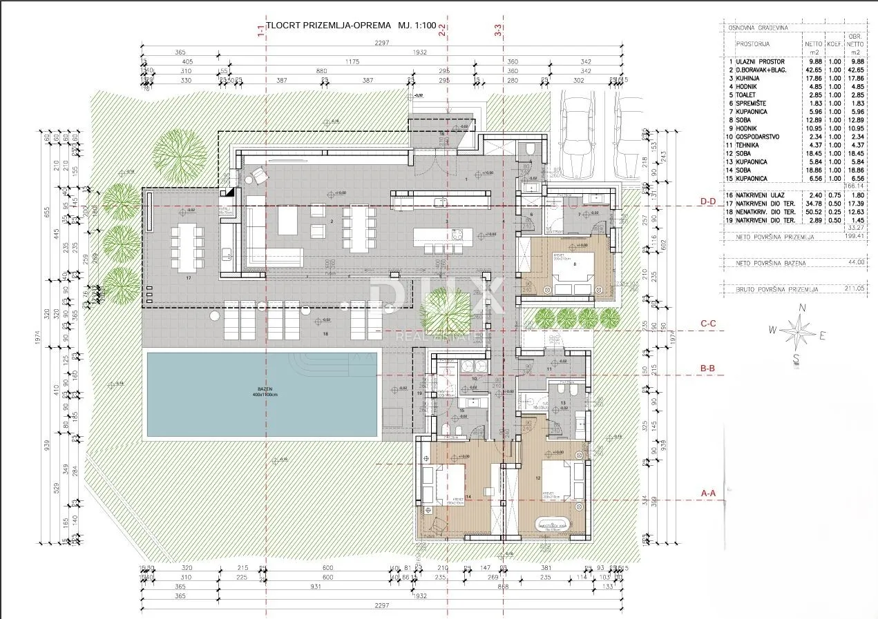 istra, buje - luksuzna moderna vila s pogledom na more, privatno naselje - slika 19