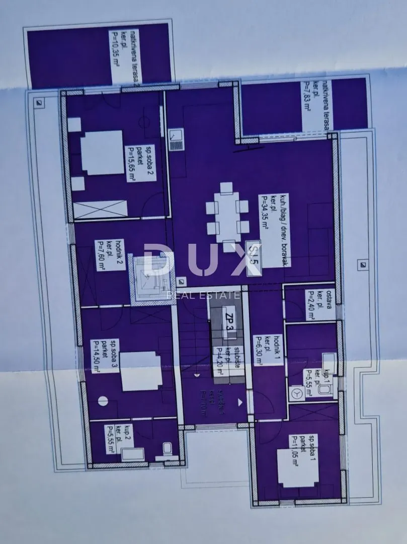zadar, sv.filip i jakov - penthouse sa garažom i liftom - slika 26