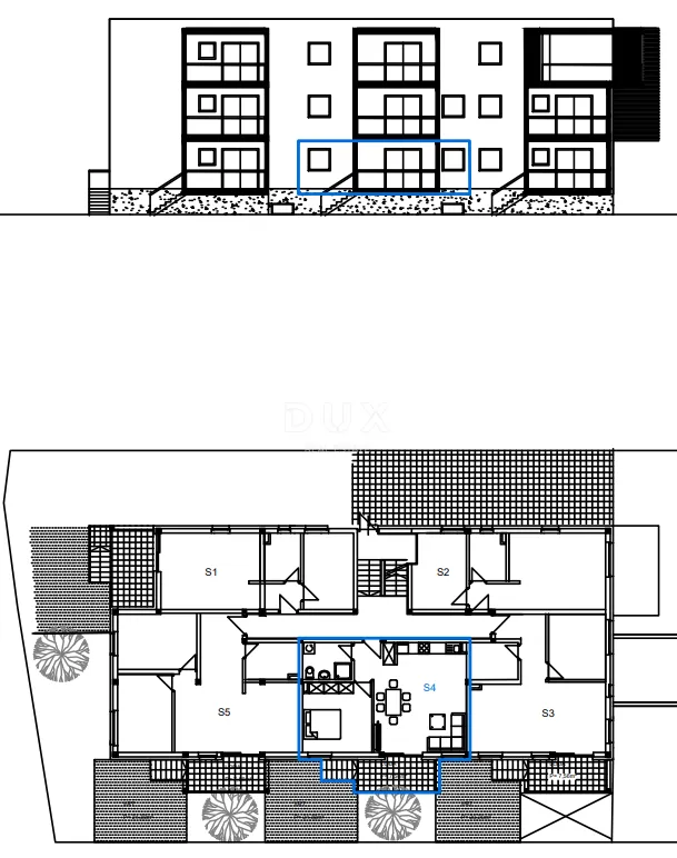 vodice, dvosobni stan u prizemlju s vrtom, 78,02 m² - slika 8