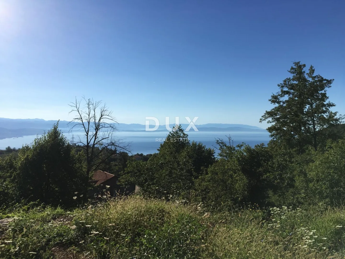 OPATIJA, VEPRINAC - građevinsko zemljište s pogledom na more za stambenu zgradu / stanove / apartmane / obiteljsku kuću / villu! PRILIKA! - Veprinac, Opatija